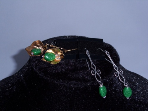 Shamrock earrings: gold or silver