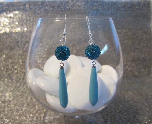 Turquoise Bling Earrings